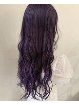 ヘアー ミッション 心斎橋店(hair Mission) パープルロングヘアー