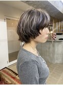 ハイライトとマッシュボブショート！