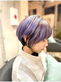 ラベンダーパープルショート【浅草髪質改善カラー】
