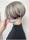 【morio 原宿】ツーブロック ハンサムショート　アウターカラー