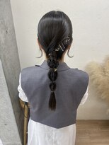 エフバイラブランシュ 大宮東口店(ef by La Blanche)&nbsp;箔付きタイトヘアアレンジ/大宮東口タイトヘアアレンジ