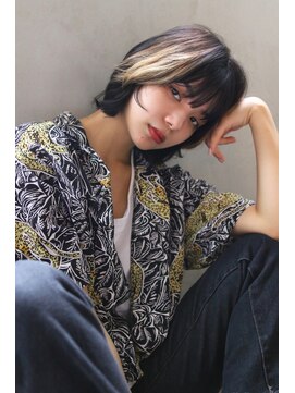 ブラン 天王寺(Blanc) 【Blanc】ブリーチ＿ダブルカラー＿ウルフショート