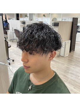 カイノオム 梅田(KAINO HOMME) 波パーマ マッシュ 刈り上げ ツーブロック