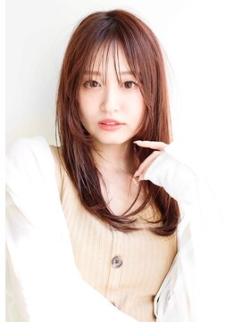 アムネシア 三軒茶屋(AMNESIA) 顔周りレイヤー/ミルクティーベージュ/カーキベージュ