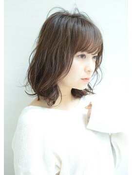 アフロディーテ 銀座(APHRODITE GINZA) 前髪/こなれミディ/ウェーブパーマ/アンブレラカラー/銀座