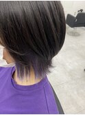 チラ見えパープル☆