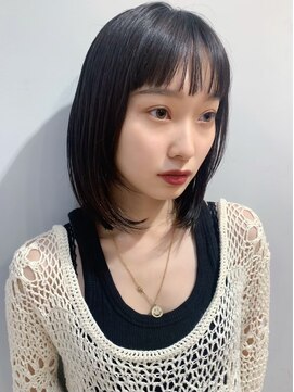 ハンク 表参道(Hank.) 切りっぱなしボブ/エアリーロング/美髪/ピンクブラウン[表参道]