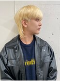 6183ニュアンスカラー韓国ウルフヘア刈り上げハイトーンカラー