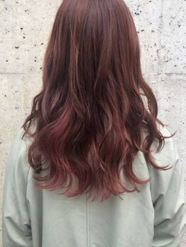 アミックス ヘアワークス 本店(AMIX hair works)の写真/赤みを消す最旬カラー☆動くたび光を受けて透き通り、芯から彩る《エドル》で目を奪われるほどの透明感を*