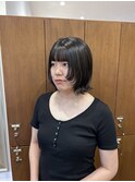 顔まわりレイヤー×ダークグレージュ