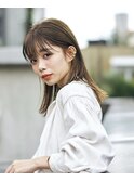 タイトストレート×ミディアム