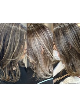 気になる白髪もオシャレにカバー◎白髪ぼかし,ハイライトが得意だから暗め～明るいカラーもお任せください!