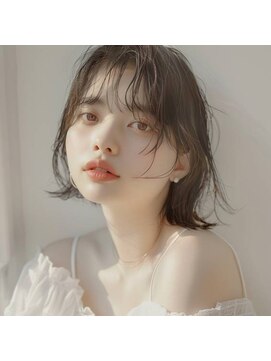 エヌプラスリタ 近鉄八尾(N+lita) イメチェン/ワイドバング/ホワイトブロンド/外ハネボブ