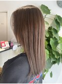 柔らかベージュヘア美髪