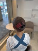 祭りヘアセット