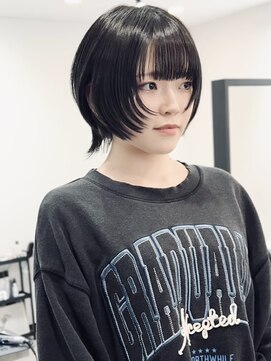 ジェムヘアスタジオ 平塚西口店(Gem Hair Studio) Gem Hair Studio 姉崎　黒髪でもおしゃれになるウルフレイヤー