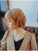 ハイトーンショートボブ20代/30代/40代/庭瀬