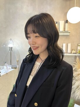 ジーナ 天神(Zina) グレージュ/暗髪/透明感カラー/艶カラー