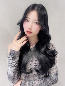 アルバム 池袋(ALBUM) 韓国ヘアロングおくれ毛顔周りレイヤー_F20786