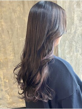 フルアヘッド(FULL A HEAD) ラベンダーグレージュインナーカラー//韓国風ニュアンスレイヤー