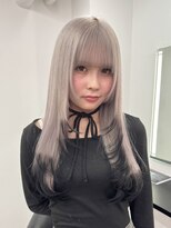 エゴ 池袋(EGO) レイヤーカット/デザインカラー/ナチュラルホワイト