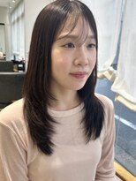 ビューバイネオリーブ 用賀店(Beau'r by neolive)&nbsp;黒髪クラゲヘアーオリーブグレー小顔ココアベージュ[用賀]