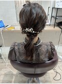 ポニーテールアレンジ ボブアレンジ 結婚式アレンジ