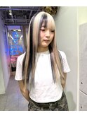 【ホワイトベージュ×ブラック☆デザインカラー】