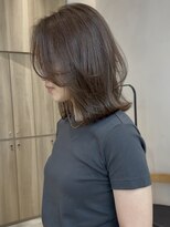 ウェイズトウキョウ 新宿店(Ways TOKYO)&nbsp;ミディアムレイヤー　かきあげ前髪　カーテンバング