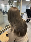 ブリーチなしダブルカラーでオリーブ!