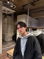 メンズココ メンズパーマ 韓国ヘア 日本橋店(MENS COCO)&nbsp;ニュアンスシースルーセンターパート