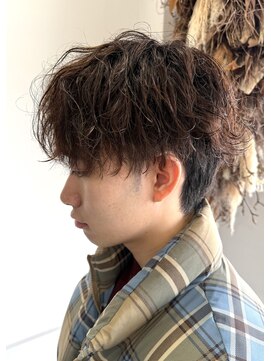 ネクストフォーヘアー(NEXT for hair) シャドウパーマ　ナチュラルブラウン