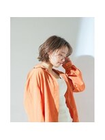 ポルト 都立大学店(Porte)&nbsp;外はねボブ×柔らかグレージュ