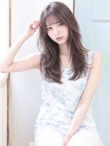 ジュール(Jule)&nbsp;盛れるロングレイヤーくびれヘア　透明感グレージュ