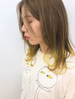 ラパンセオランジュ(LA PENSEE ORANGE) 【ＬＡ ＰＥＮＳＥＥ ｏｒａｎｇｅ】　光咲  レイヤー×裾カラー