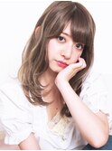 『毛束感 ×グレージュ』☆ひし形シルエット　ミディアム☆