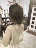 【Marl】オリーブグレージュカラーの外ハネボブ♪