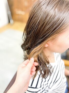 グレープバイン(GRAPEVINES) オレンジベージュインナーカラー★