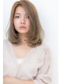ペールベージュかき上げニュアンスワンカールY上尾10代20代30代
