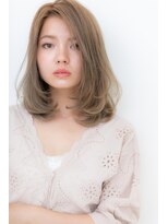 カバーヘア ブリス 上尾西口店(COVER HAIR bliss) ペールベージュかき上げニュアンスワンカールY上尾10代20代30代