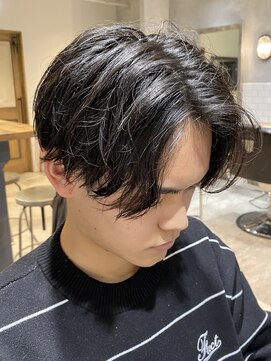 エイトメン 池袋店(EIGHT MEN) 【EIGHTMEN池袋店】センターパート　ニュアンスパーマ