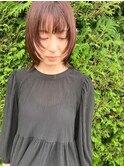 ぱつっとボブウルフ