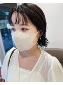 暗髪こそオススメの緩めパーマ　ニュアンスパーマ　