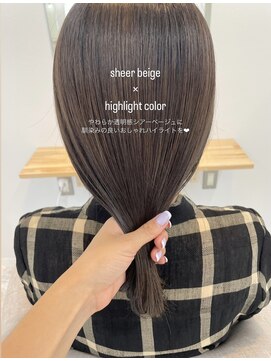 リル(lilu) シアーベージュカラー