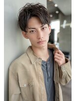 ケアリー 成増(Carelly) ツイストパーマ七三オールバックマッシュウルフスリークショート
