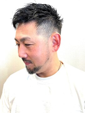 銀座マツナガ 神田店 短髪の定番！さわやかフェードナチュラルイケメンスタイル