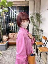 ユニオン(Union)&nbsp;ピンクベージュ×レイヤーボブ