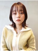 顔まわりレイヤー/切りっぱなし/ボブ/レイヤーカット