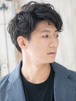 モッズヘア メン 南越谷南口店(mod's hair men) ゆるふわマッシュパーマのアンニュイウェットスタイルU南越谷