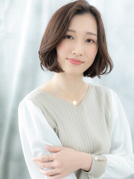 ドクターズ サロン ラブ(Dr's Salon LAB) ことりベージュ大人フェミニンかきあげボブk古河20代30代40代